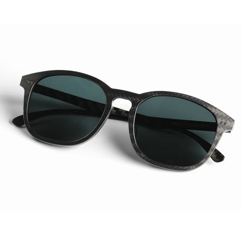 Gafas de sol de fibra de carbono verdaderas para conducción ligera, montura grande y lentes polarizadas especializadas para conducir - imagen 2