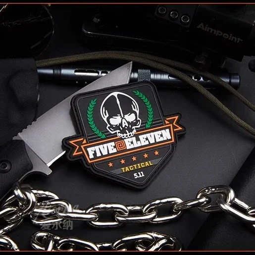 Parches tácticos militares 3D de PVC 511, Parche de gancho y apariencia, insignia de moral, insignia de brazalete, bordado de emblema de mochila, pegatinas de ropa - imagen 2