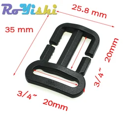 Triglide hebilla ajustable 3/4 pulgadas para mochila táctica exterior