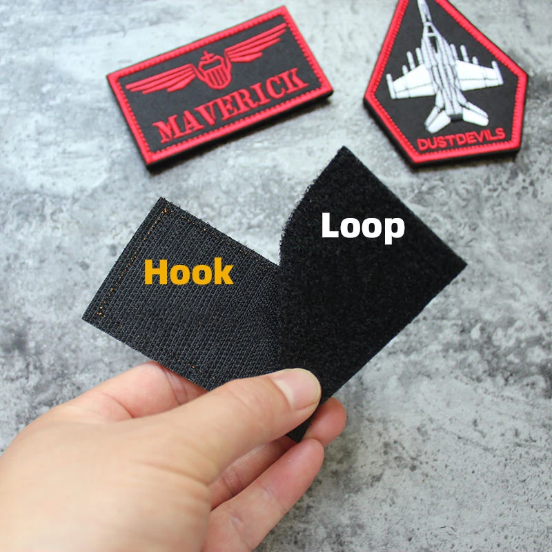 Parches bordados bandera de EE. UU. NAVY VX31 armas de combate MAVERICK DUSTDEVILS brazalete insignia táctica para bolsa de ropa Top Gun 2 - imagen 4