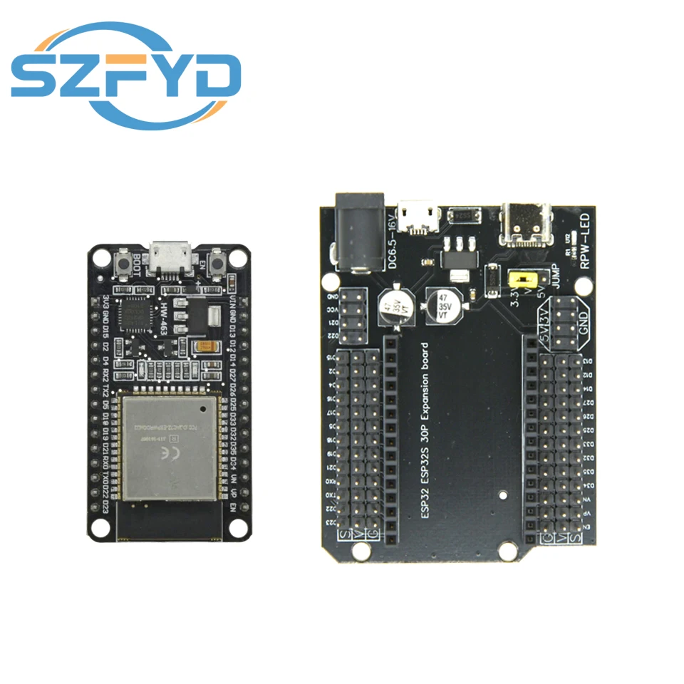 Placa de desarrollo ESP32 CH340C WiFi + Bluetooth Placa de expansión de ESP-32 de doble núcleo de potencia ultrabaja ESP32-DevKitC-32