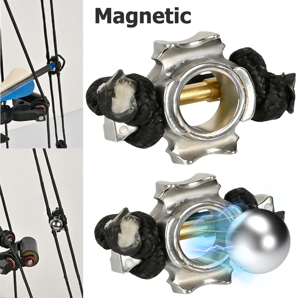 Base de bola de acero para tiro con arco magnético, aleación de aluminio, flecha de tiro con arco de doble uso, accesorios de caza