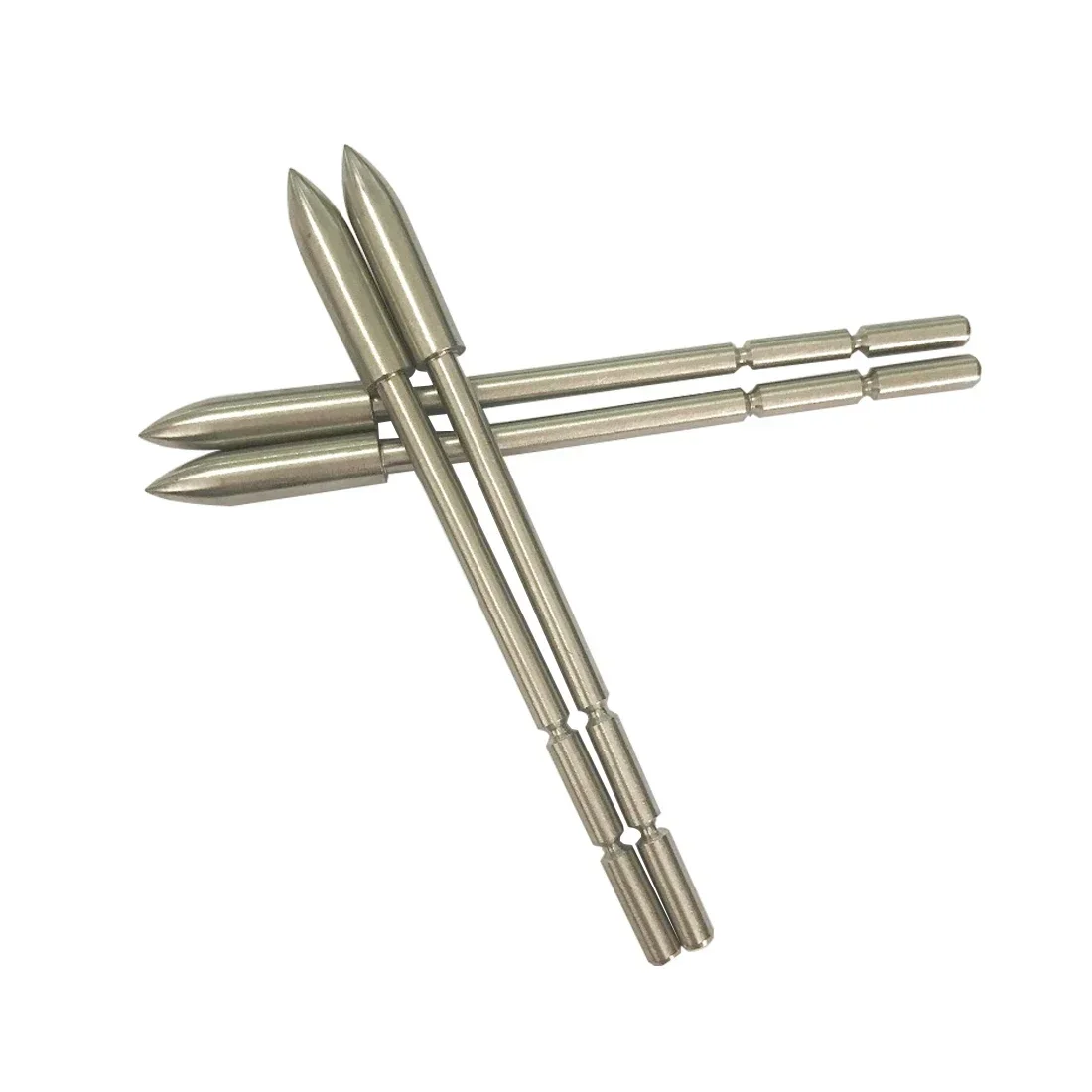 12 Uds 120gr tiro con arco ID3.2mm OD5.2/5,4/5,6/5,7mm punto de destino de ruptura 70-80RHC puntas anchas Spine400-750 arco recurvo de caza - imagen 3