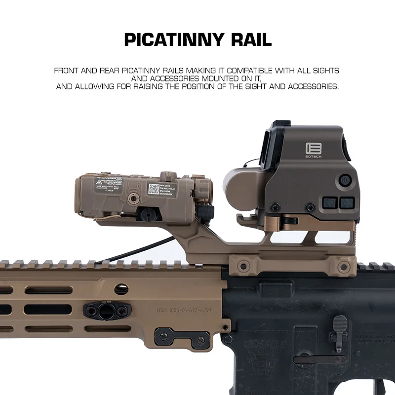 Riel Guía Táctico de Aleación, Kit de Montaje T1 Hydra V2, Accesorios de Caza al Aire Libre, Equipo de Entrenamiento de Airsoft - imagen 3