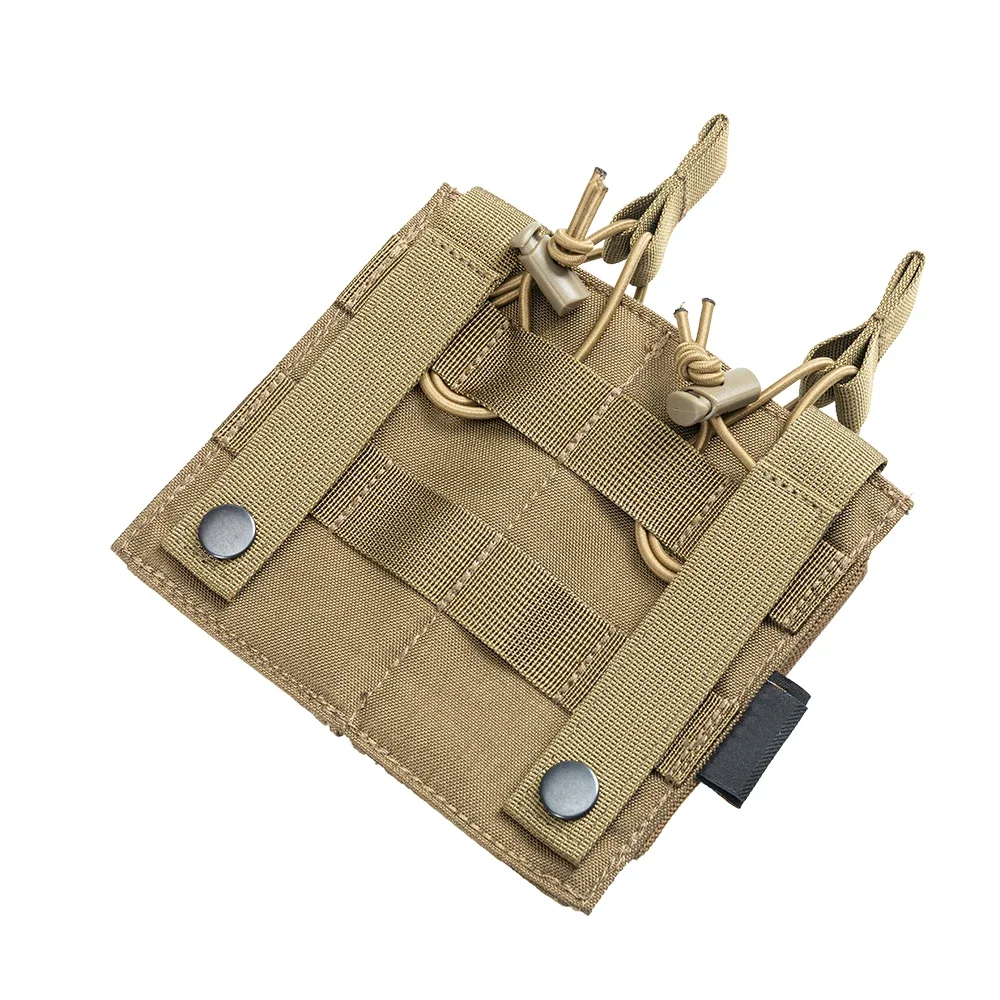 Bolsa doble Mag, bolsas para revistas y Rifle con tapa abierta, bolsas para pistola Mag para mochila/chaleco Molle M4 M16 AK, equipo Airsoft - imagen 5