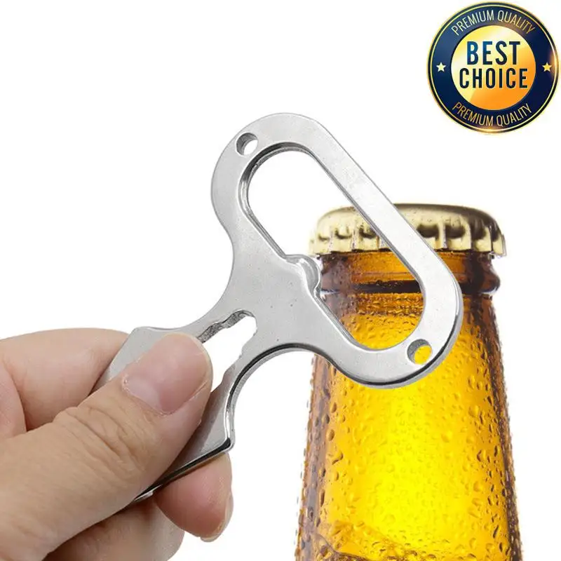 Suministros para acampar al aire libre, llave de punta de autodefensa EDC de acero inoxidable, herramienta multifuncional, abridor de botellas portátil - imagen 4