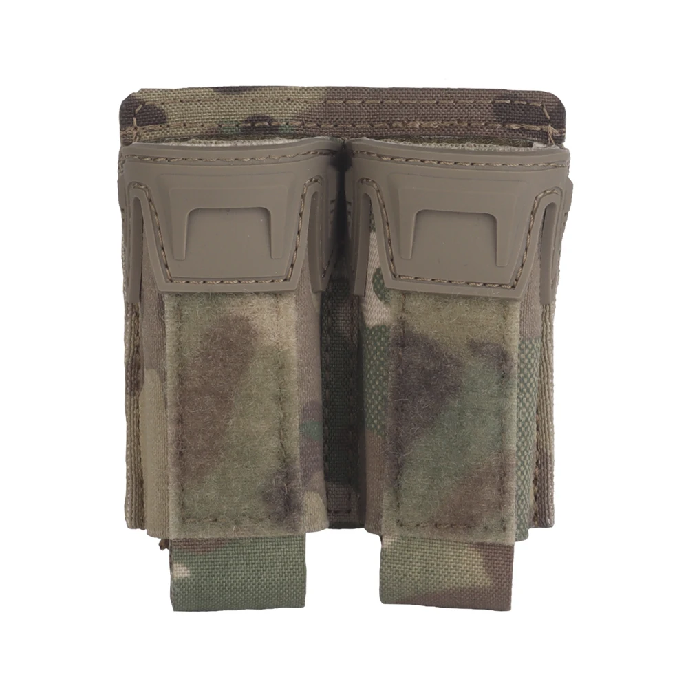 Bolsa doble Mag de 9MM, pinzas, bolsa para revista de pistola, estilo Agilit MOLLE, chaleco de caza Airsoft de liberación rápida, equipo de cinturón táctico - imagen 5