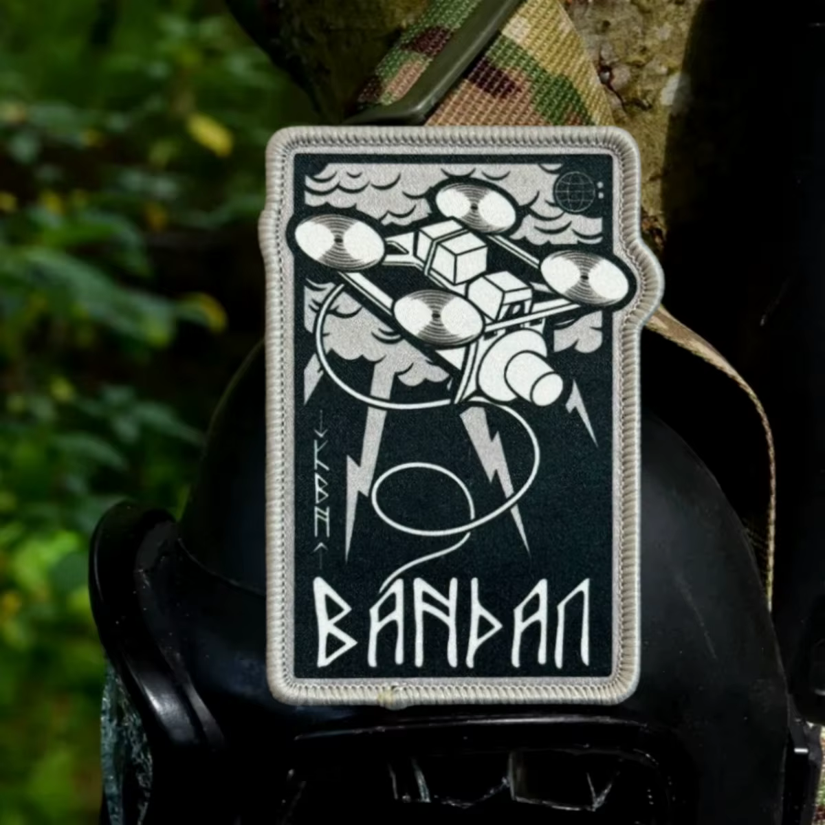 Parche táctico BABAAN runas nórdicas con gancho y bucle - imagen 4