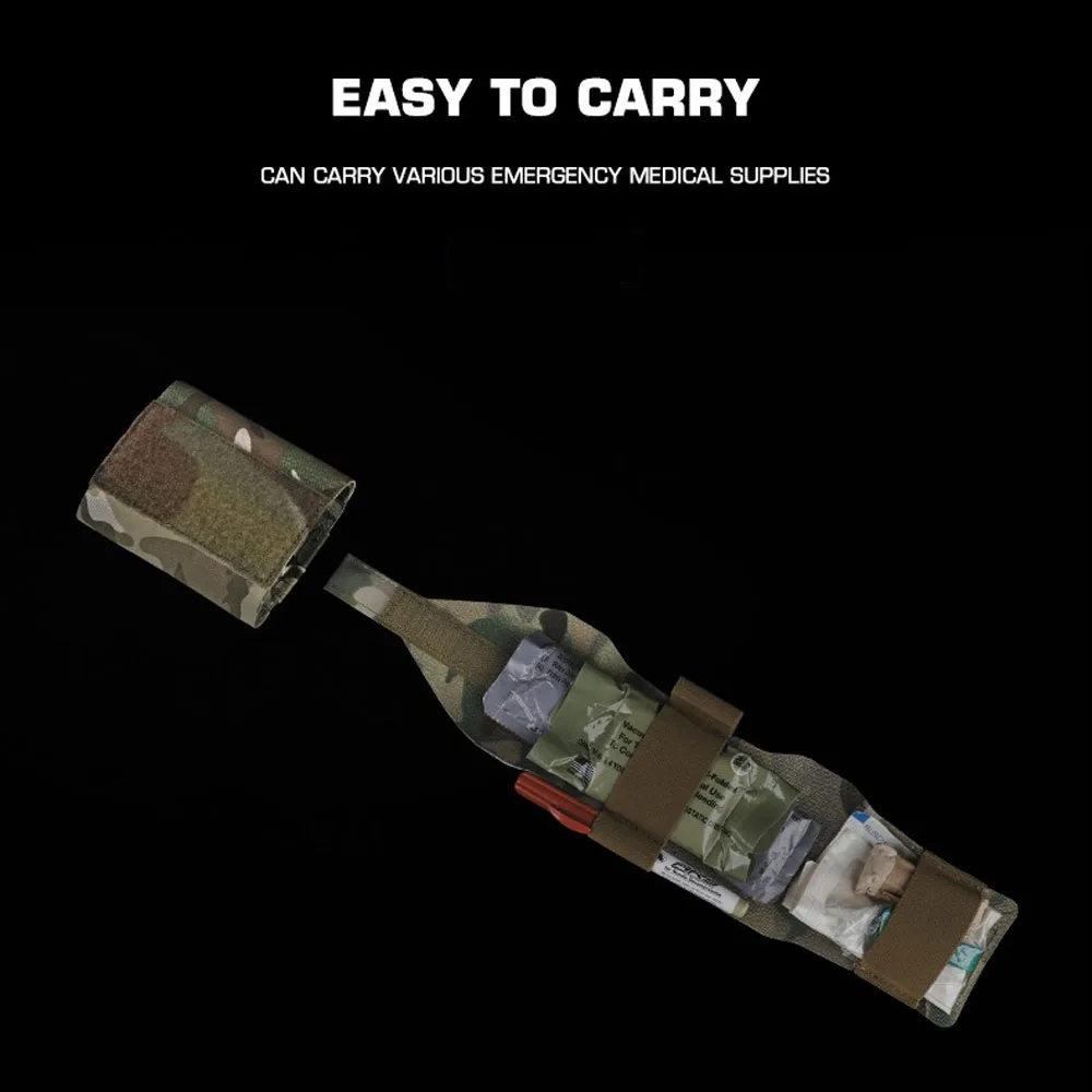 Bolsa médica táctica MOLLE, despliegue rápido, caza al aire libre, Camping, deportes, supervivencia, botiquín de primeros auxilios, equipo de cinturón Airsoft portátil - imagen 5
