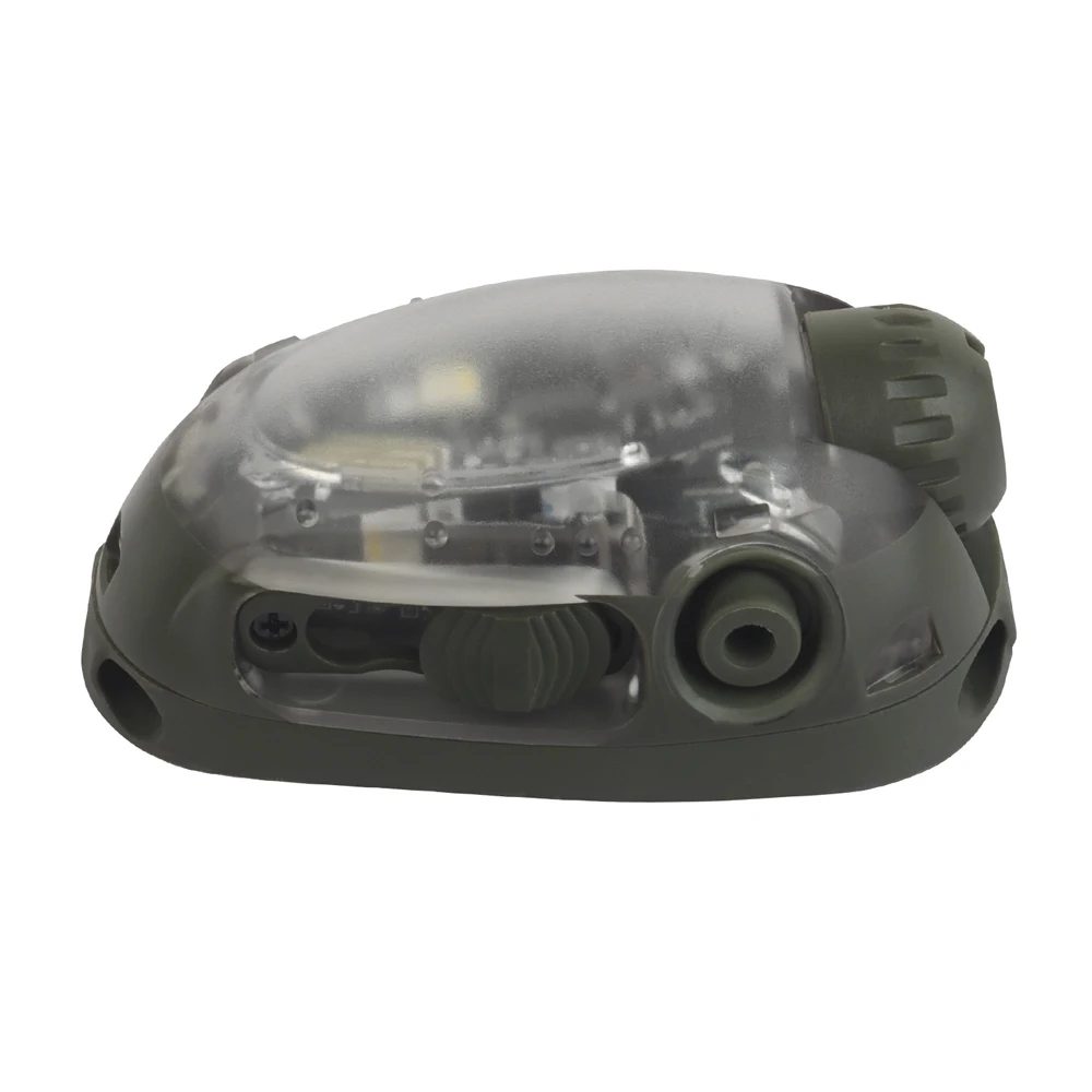 Luz de cabeza táctica estroboscópica roja/verde/azul/blanca/Ir casco luz de señal caza Airsoft pesca linterna LED auxiliar equipo - imagen 2
