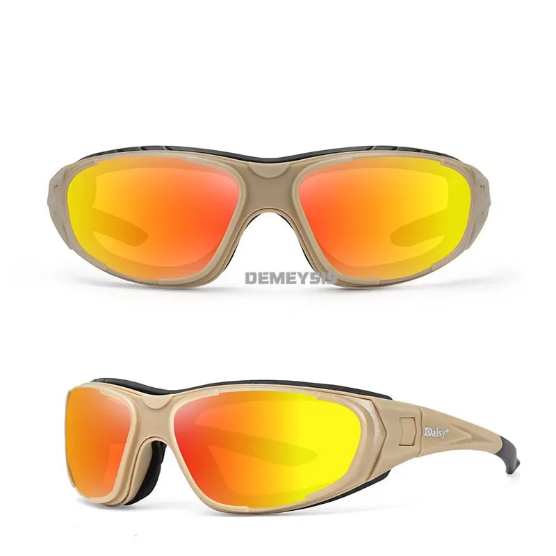 Gafas tácticas polarizadas con protección UV400 para caza, senderismo, pesca y montar al aire libre, 4 lentes - imagen 5