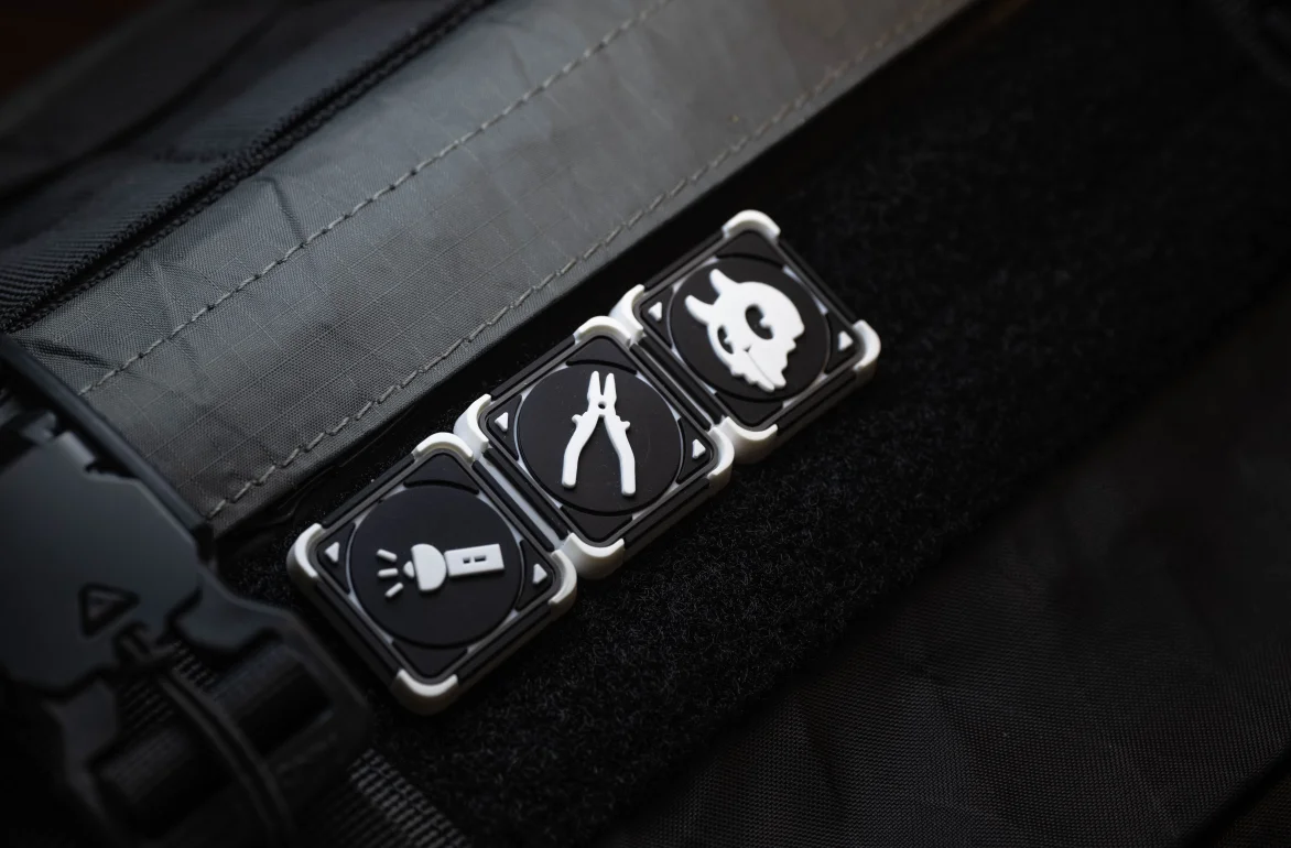 Ghost Gear-parche de PVC 3D, herramientas tácticas de goma para insignias, alicates, tanques de Gas, fuentes de alimentación, tijeras, linternas para ropa, bolsa, chaleco - imagen 3