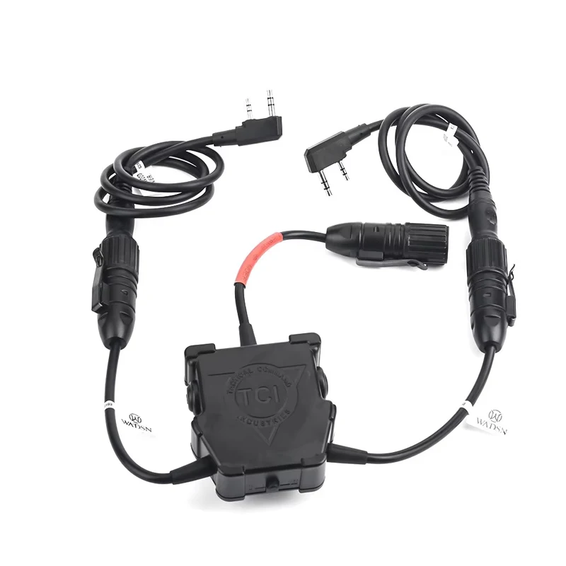 WADSN PTT dual serie U para auriculares Kenwood, Baofeng tácticos - imagen 3