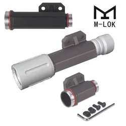 Accesorios para linterna de cuerpo de luz táctica, lámpara para casco, montaje de aluminio, luz de explorador de PL-V2 serie 18650 18350 con orificio para tornillo derecho
