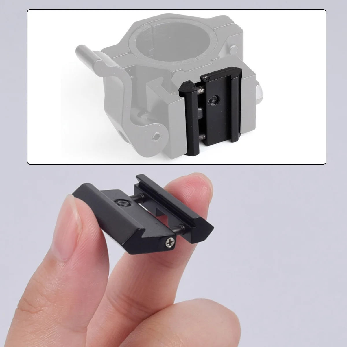 Adaptador de riel a presión con Base de cola de milano a Picatinny, adaptador de perfil bajo de 11mm a 22mm para riel de Rifle de pistola de aire de 22 cal