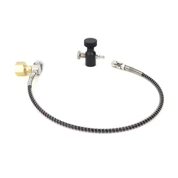 Adaptador recarga cilindro CO2 con válvula W21.8 y CGA320