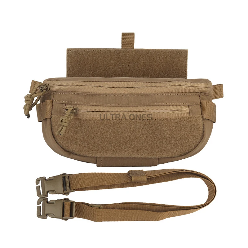 Bolsa de suspensión táctica, paquete colgante Abdominal compacto, bolso de hombro, Airsoft, integra chaleco de caza, portador de placa, bolsa para el vientre - imagen 4