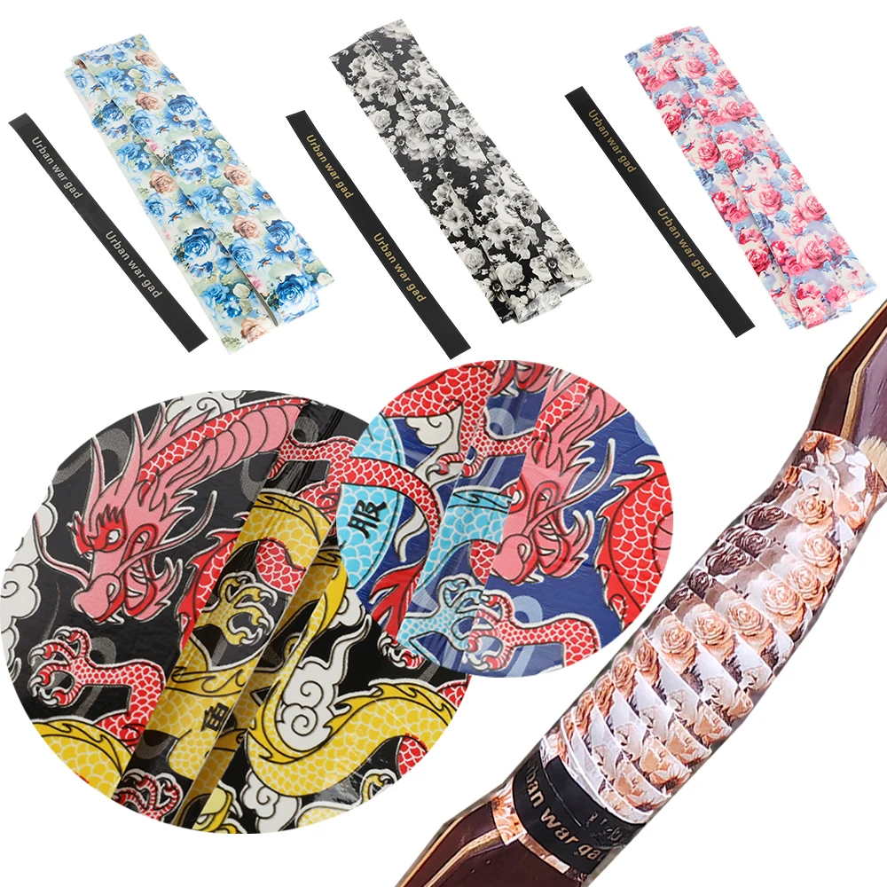 3 uds tiro con arco absorber banda para el sudor arco elevador mango cinta de agarre compuesto arco recurvo ballesta antideslizante cinturón amortiguador elástico