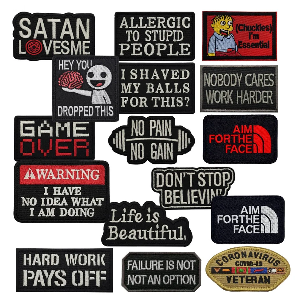 Interesantes parches tácticos con letras personalizadas, película, televisión, Dramas, brazaletes para fanáticos militares, insignias de moral, pegatinas para mochila - imagen 2