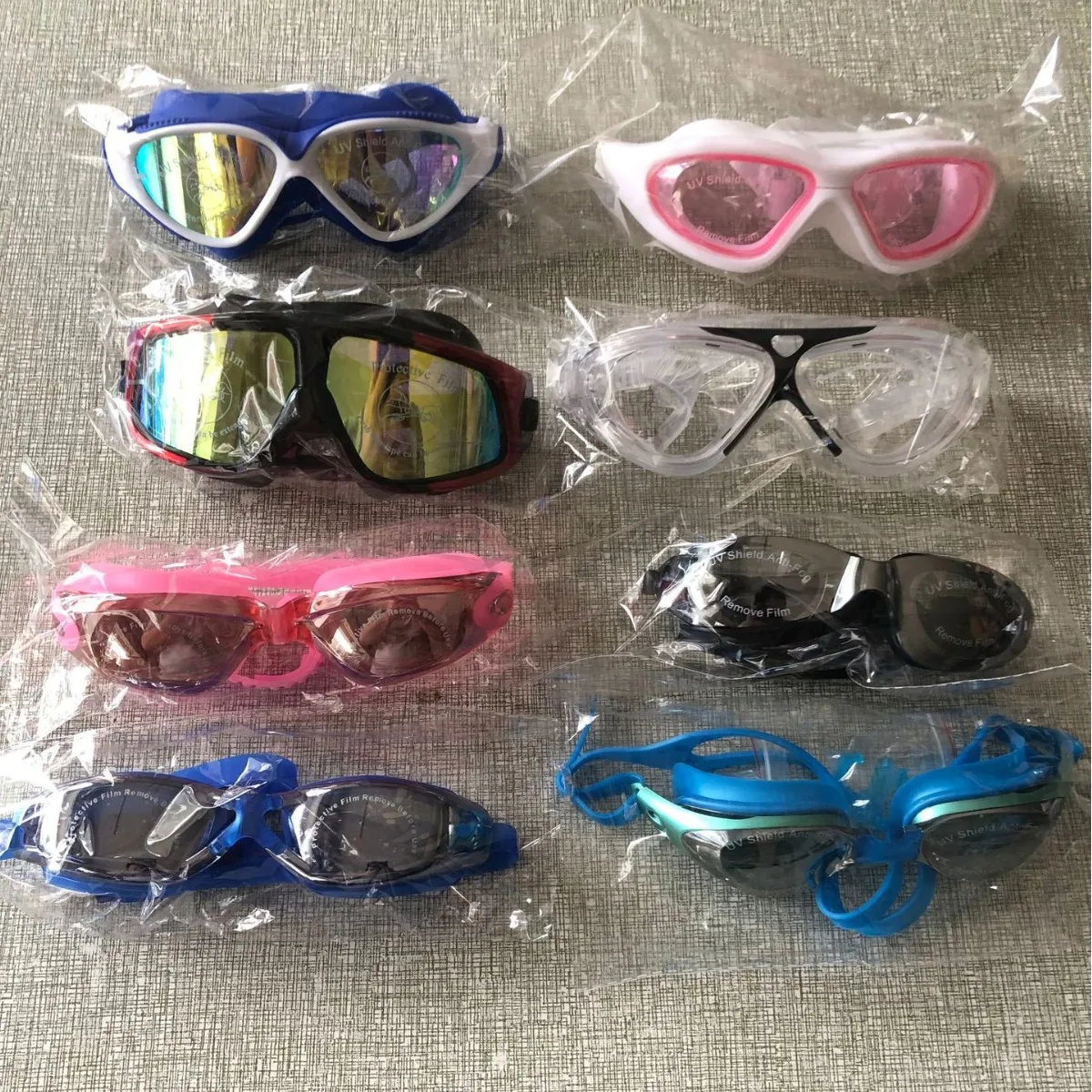 Gafas de natación galvanizadas para adultos protegen contra la niebla UV. - imagen 2