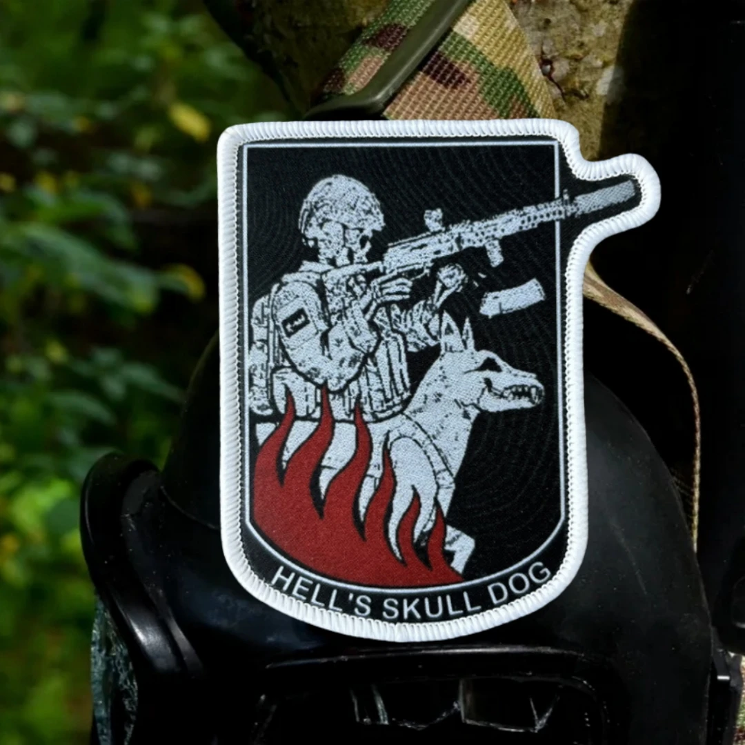 Parches de gancho y bucle impresos con cuerpo de bordado de kinólogo para ropa, insignia de moral táctica, pegatina decorativa para mochila militar - imagen 5