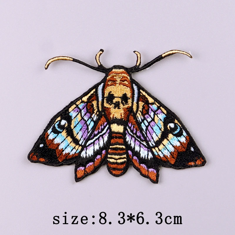 Parche bordado de animales Punk, parches para planchar para ropa, parches bordados de oso y tiburón para ropa, insignias adhesivas para coser de Hip Hop - imagen 4