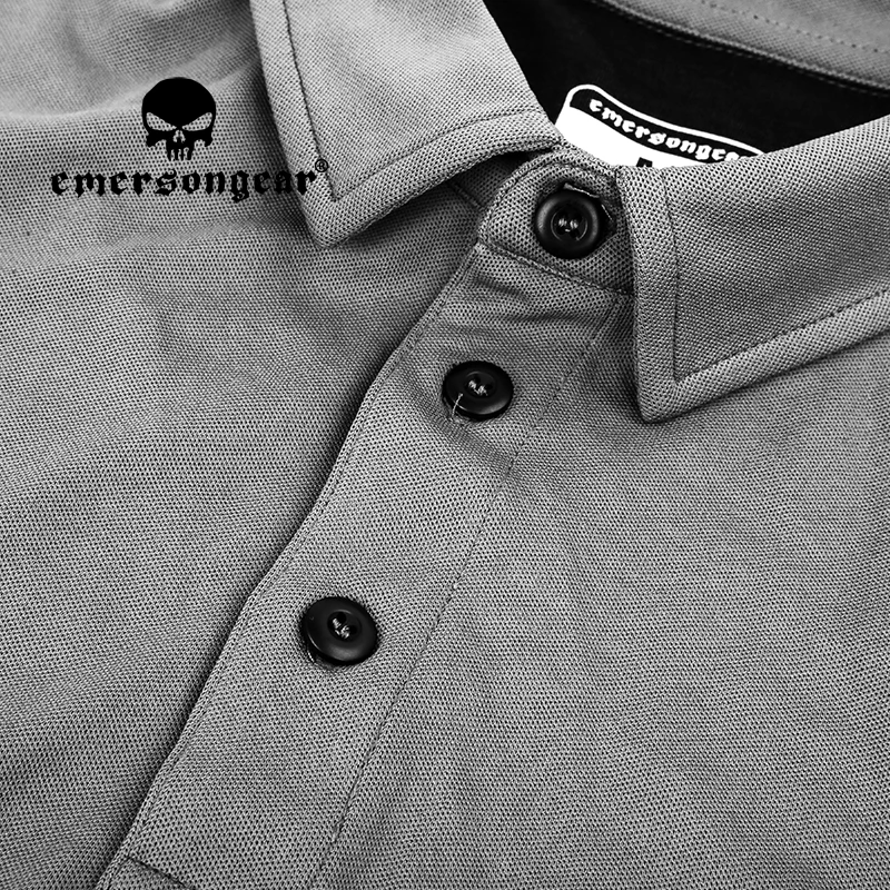 Emersongear-Camiseta POLO deportiva con etiqueta azul, camiseta elástica suave de secado rápido, camisetas para exteriores, senderismo, caza, pesca, camisetas de estilo - imagen 5