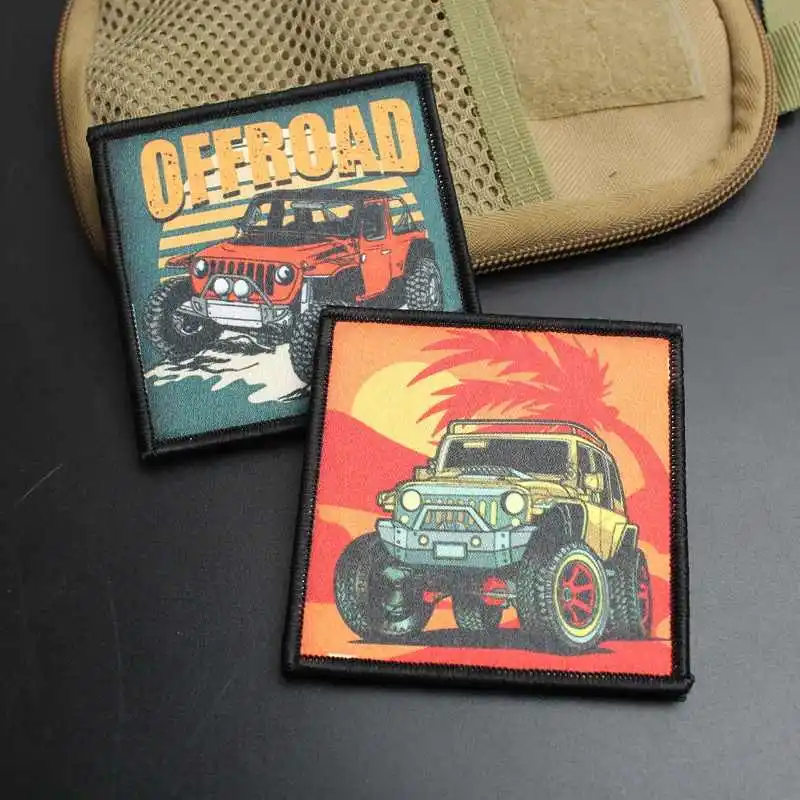 Parche impreso para vehículos todoterreno al aire libre, brazalete táctico para acampar al aire libre, decoración DIY para ropa y mochilas - imagen 3