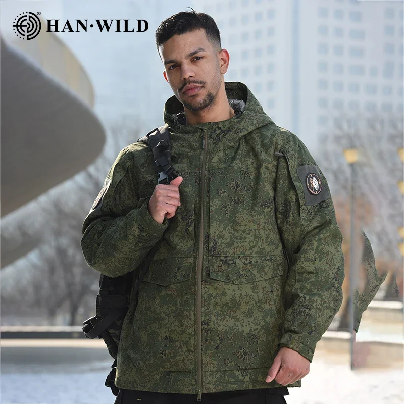 Chaquetas reflectantes de calor para invierno, cortavientos térmico, chaqueta táctica, abrigo de invierno con capucha para hombre, chaqueta de senderismo, Parka de combate, calidez - imagen 4