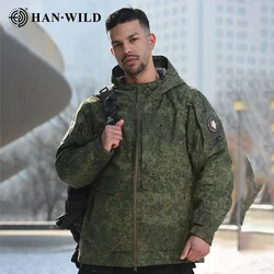 Chaqueta táctica térmica reflectante para invierno con capucha