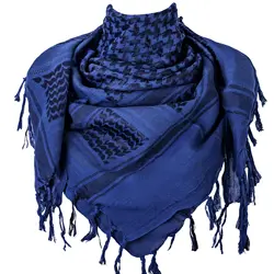 Bufanda táctica Shemagh militar azul 100% algodón ripstop cómodo