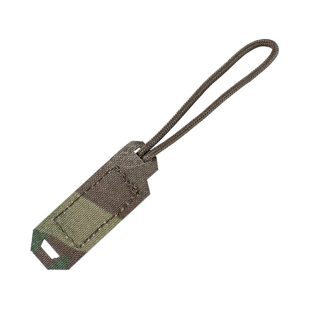 Tirador de cremallera táctico para mochila, tirador de pestaña, cordón de mango, accesorio de gancho y bucle de nailon cortado con láser, accesorios para bolsa de senderismo, 4 Uds. - imagen 2