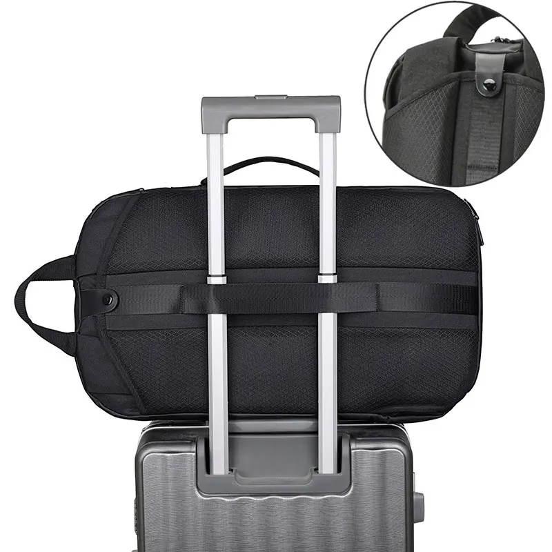 Mochila de viaje para Fitness, gran capacidad, para viajes de negocios al aire libre, Camping, senderismo, bolsa con zapatos, bolsillo, equipaje, paquete de viaje - imagen 5