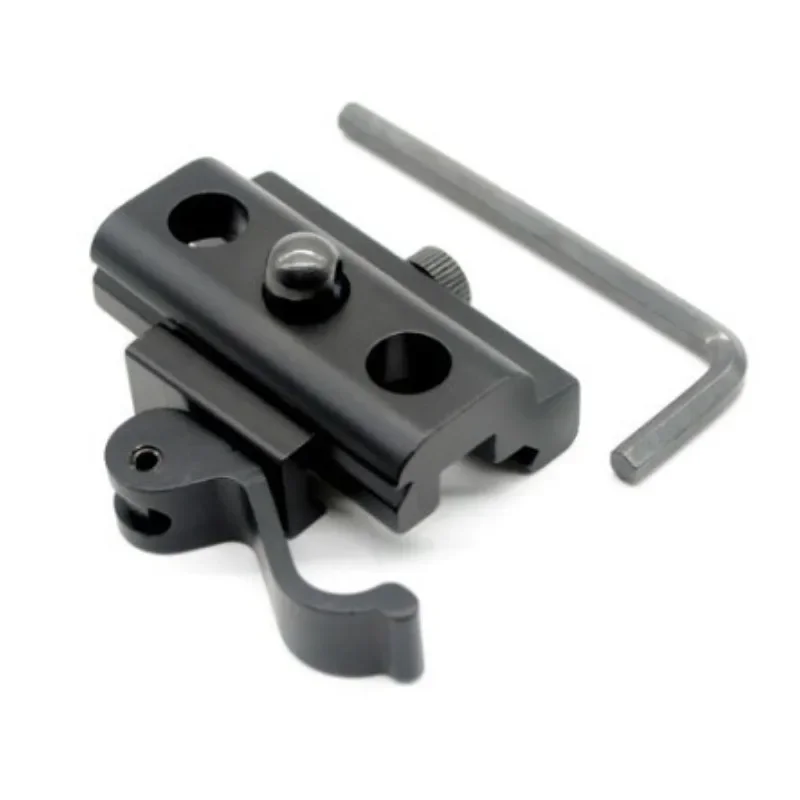 Adaptador de bípode estilo QD Harris, perno giratorio de 20mm, accesorios de caza de montaje en riel Picatinny Weaver - imagen 2