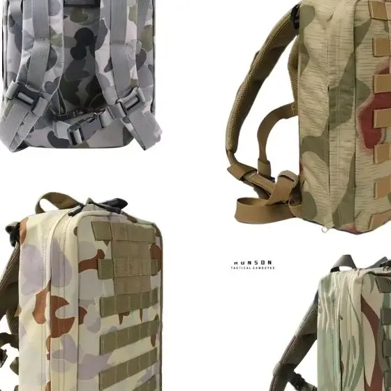 Camuflaje del pântano de Alemania Occidental II, mochila táctica de viaje, senderismo y montañismo para hombres de camuflaje australiano