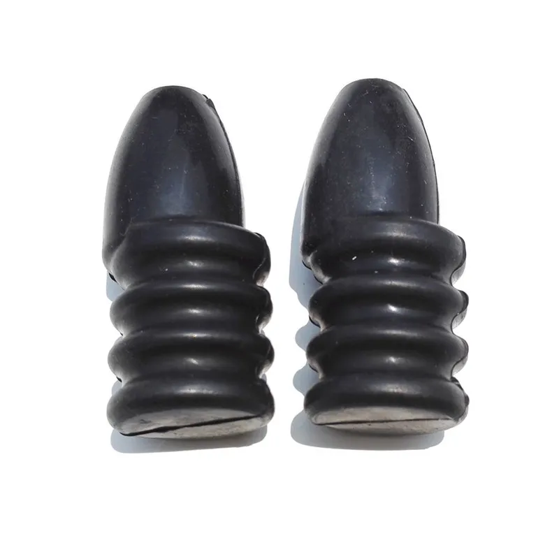 Sharrow-Extremo de repuesto de tope de cuerda, accesorio de tiro con arco, de silicona negra, 7,6mm, 2 uds. - imagen 3