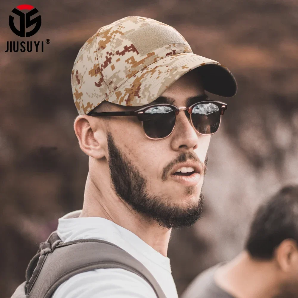 Gorras de béisbol tácticas de camuflaje, gorra de camionero transpirable de malla, Airsoft, deporte, caza, Camping, Snapback ajustable, sombreros a prueba de sol - imagen 3