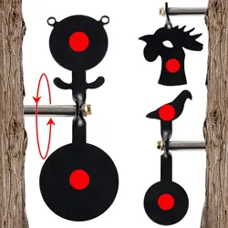 Blanco de acero giratorio 360° para pistolas BB y rifles de aire