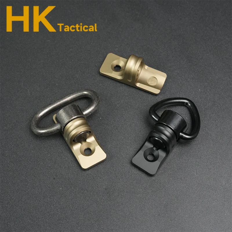 Hebilla táctica MLOK de liberación rápida con perno giratorio, correa QD, anillo adaptador de montaje en riel, accesorios de caza al aire libre - imagen 2