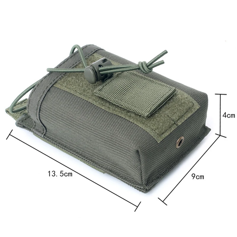 Bolsa táctica Molle para Radio Walkie Talkie, bolsa de almacenamiento para interfono de caza al aire libre, soporte militar portátil para acampar - imagen 4