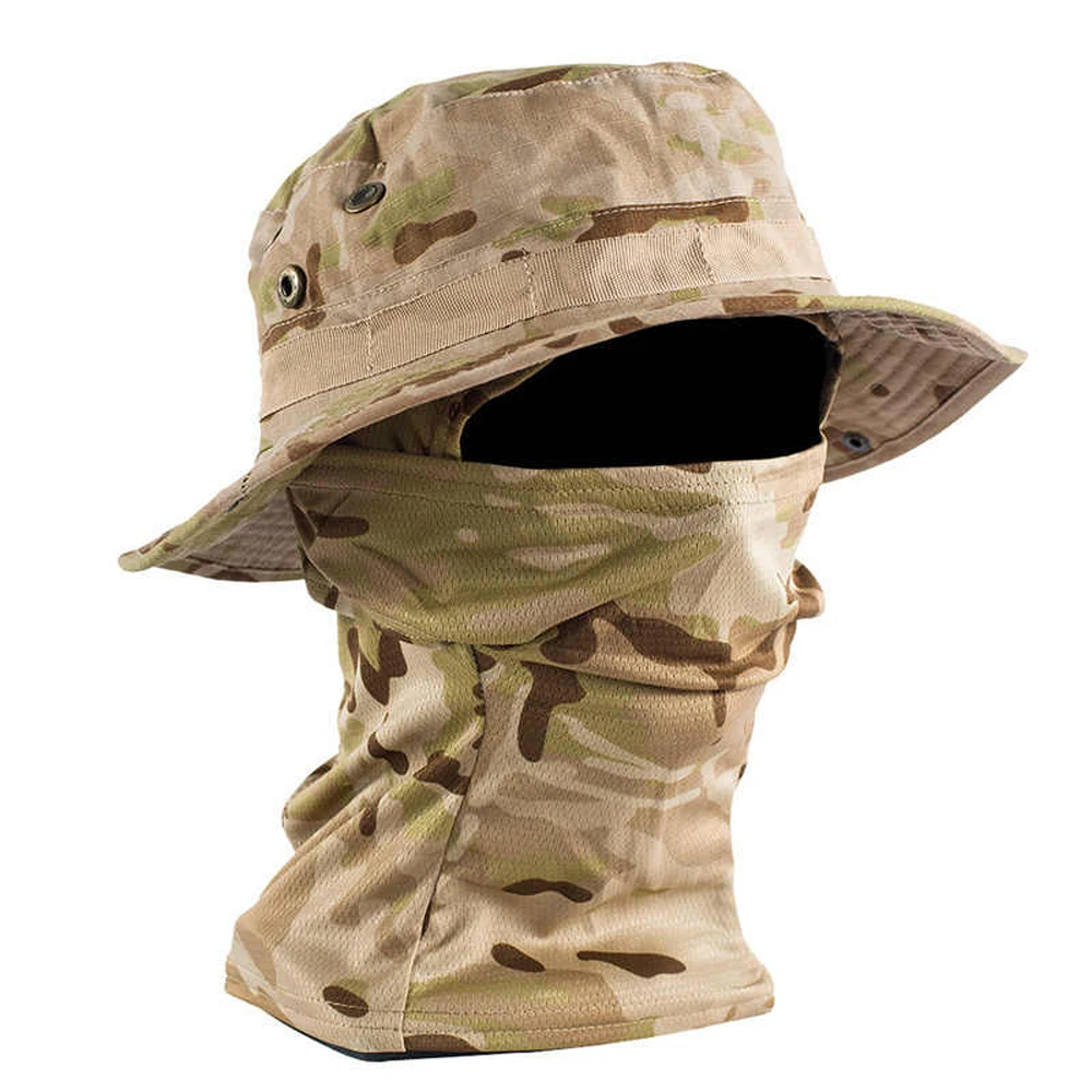 Sombrero táctico para exteriores, visera transpirable de ala ancha para montaña - imagen 3