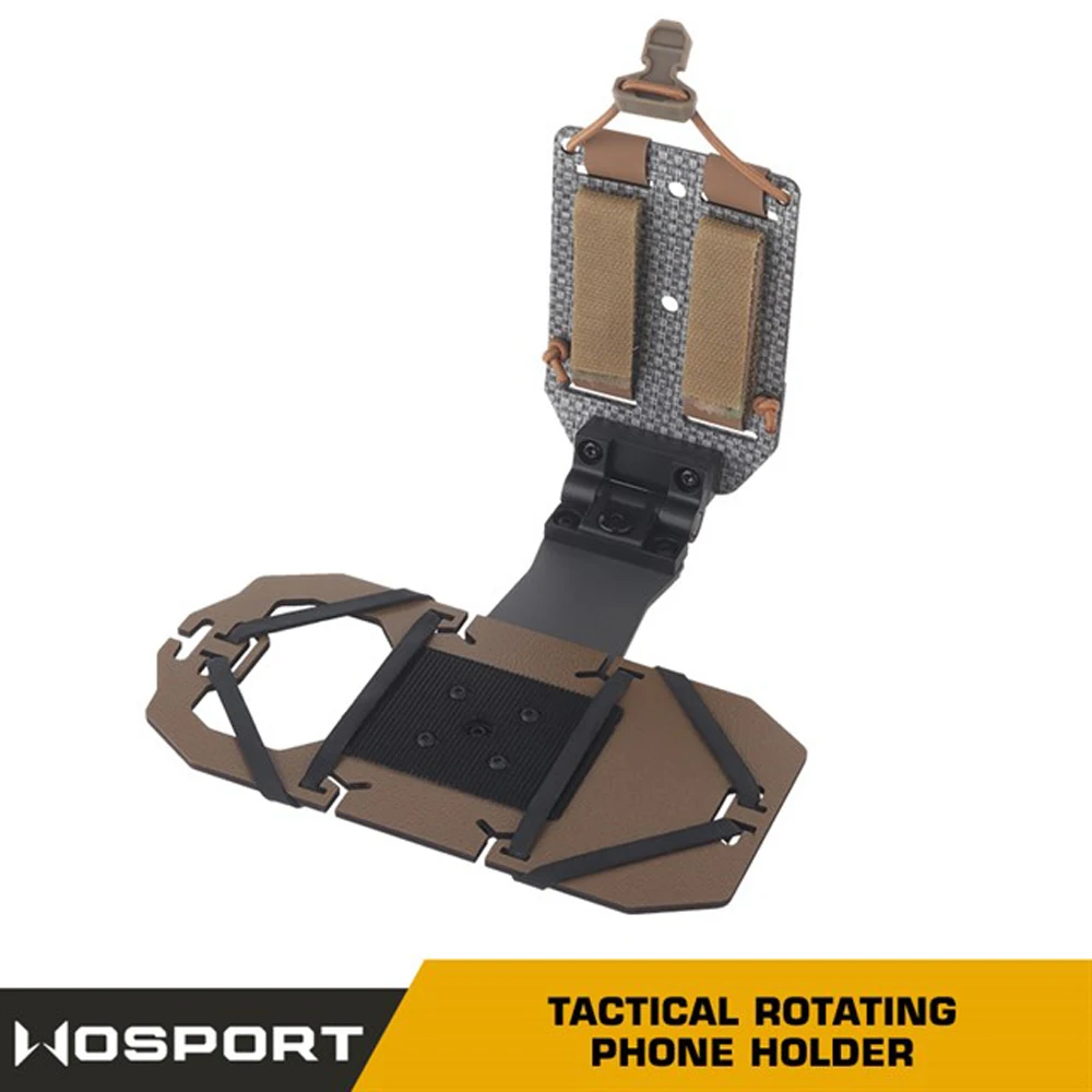 Soporte giratorio táctico para teléfono Molle soporte de camuflaje para teléfono móvil - imagen 5