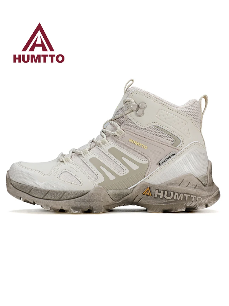 Zapatos de senderismo HUMTTO, botas de caza impermeables para hombre, botas tácticas de combate en el desierto, botas de trekking al tobillo, zapatillas cálidas de cuero de vaca para hombre - imagen 5