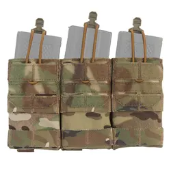 Bolsa Triple MOLLE para cargadores 5.56 M4/M16 – Cuerda elástica