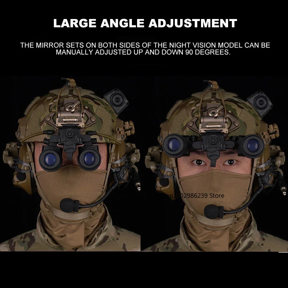 Accesorio de gafas simuladas AN/PVS-31 de doble tubo – Accesorio de casco táctico Airsoft para cosplay y juegos al aire libre - imagen 4