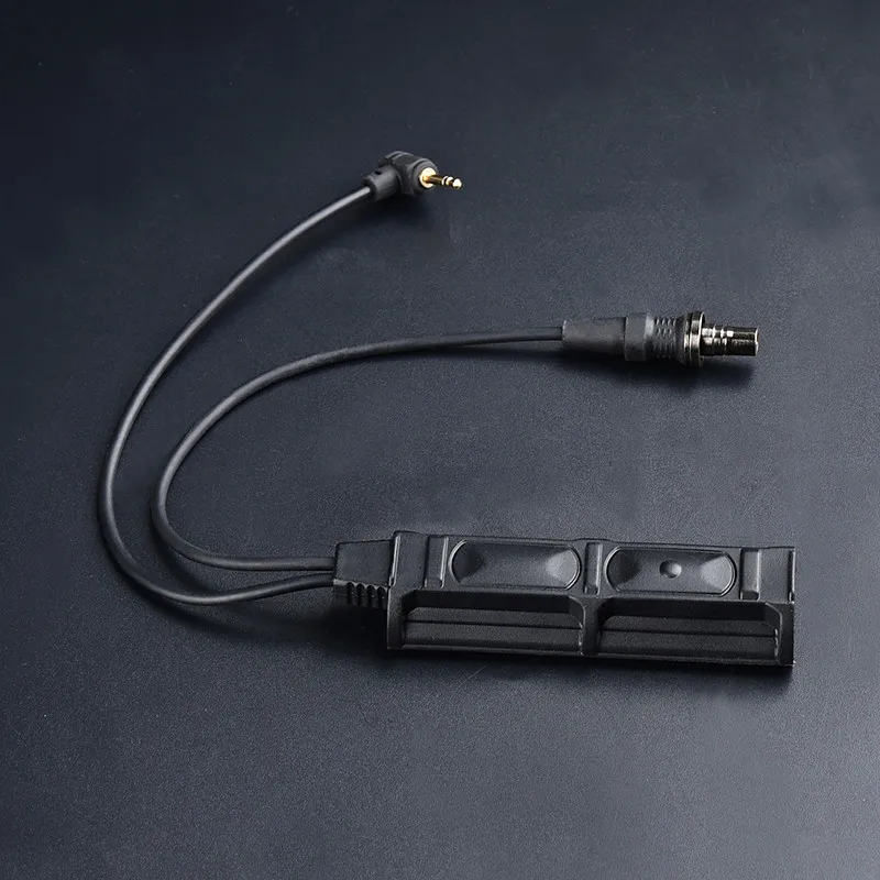WADSN interruptor de presión Dual remoto, enchufe SF de 2,5mm para PEQ DBAL NGAL M300M600, linterna táctica Airsoft, accesorios de armas de caza - imagen 3