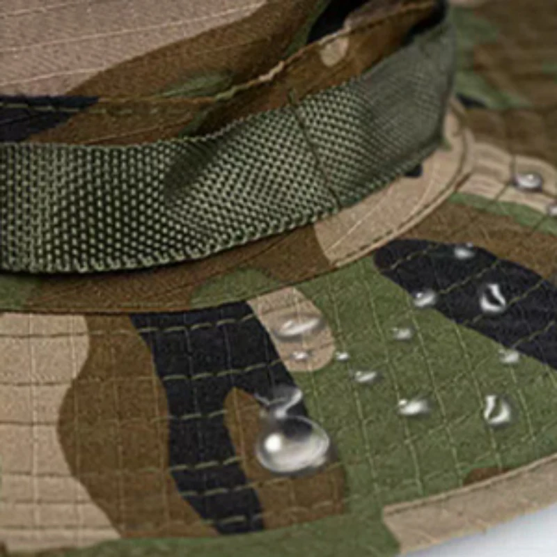 Sombrero boonie camuflaje transpirable secado rápido solar con máscara - imagen 5