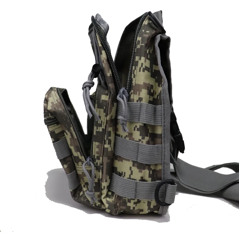 Bolsa táctica de pecho camuflaje Oxford para hombre, aire libre - imagen 5