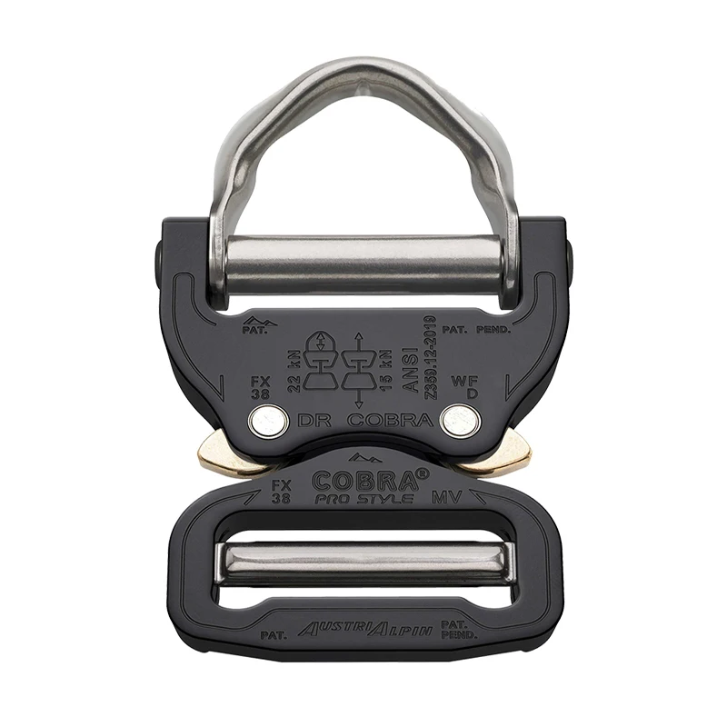 Hebilla de cinturón táctica para exteriores, hebilla de liberación rápida, hebilla de cinturón colgante en D - imagen 4