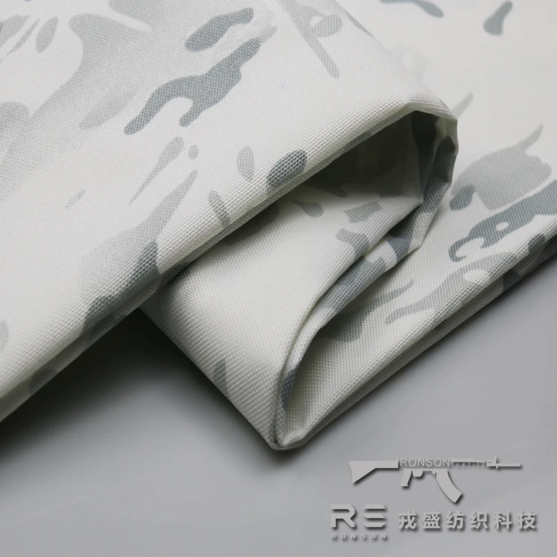 Tela táctica de camuflaje para nieve, tejido de poliéster de alta resistencia, impermeable, PU, 1000D - imagen 4